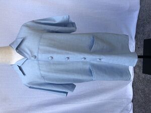 Pronti Collection by Phita Men's Light Blue Button-Up Shirt Dress Size Large S/S
